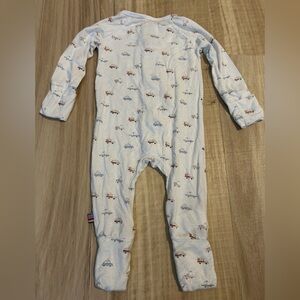 Magnetic Me Airplane Print Kids Footie